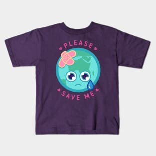 Save the Kawaii Earth Kids T-Shirt